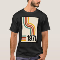 1971 Retro Stripe Rainbow 54th Birthday