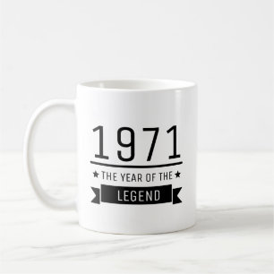 1971 Year of The Legend, 50th Birthday Gifts, Coffee Mug