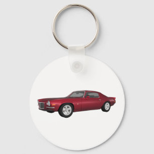 1972 Camaro: Muscle Car: Candy Apple Finish: Key Ring