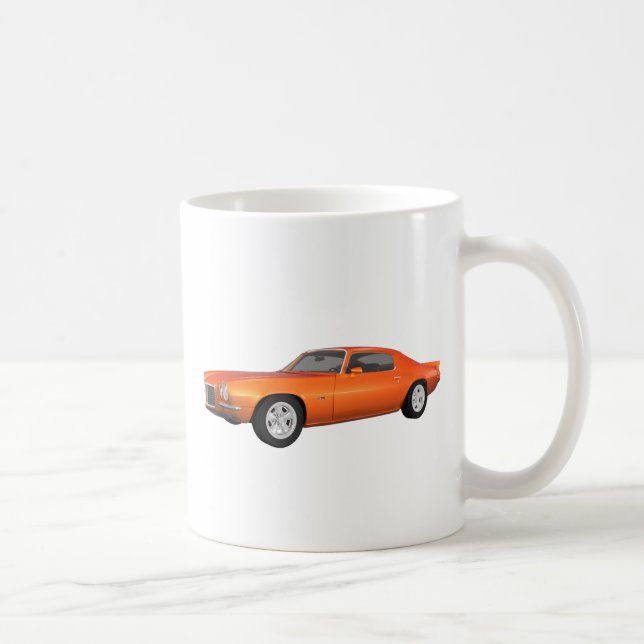 1972 Camaro: Muscle Car: Orange Finish: Coffee Mug (Right)