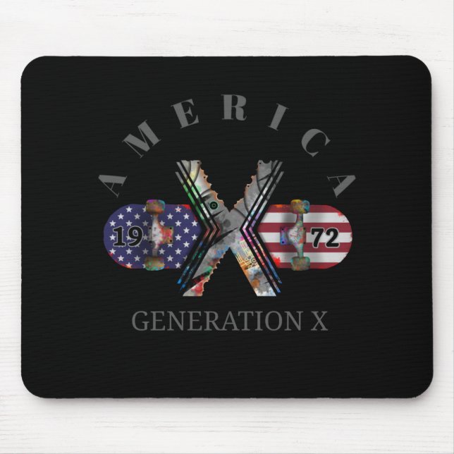 1972 Generation X American Skateboard Mouse Pad (Front)