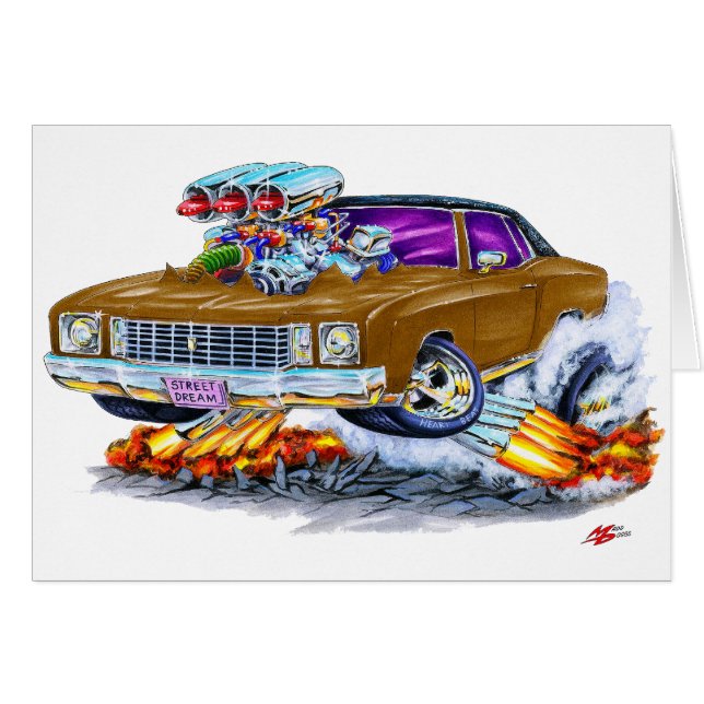 1972 Monte Carlo Brown Car (Front Horizontal)