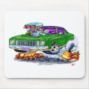 1972 Monte Carlo Green Car Mouse Pad