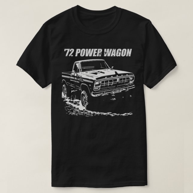 1972 Power Wagon Graphic  T-Shirt (Design Front)