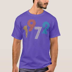 1972 Retro Birthday Vintage T-Shirt