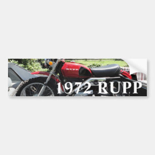 1972 Rupp Motorcycle Bumper Sticker