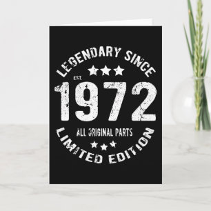 1972 Vintage Birthday Card