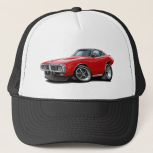 1973-74 Charger Red-Black SE Car Trucker Hat
