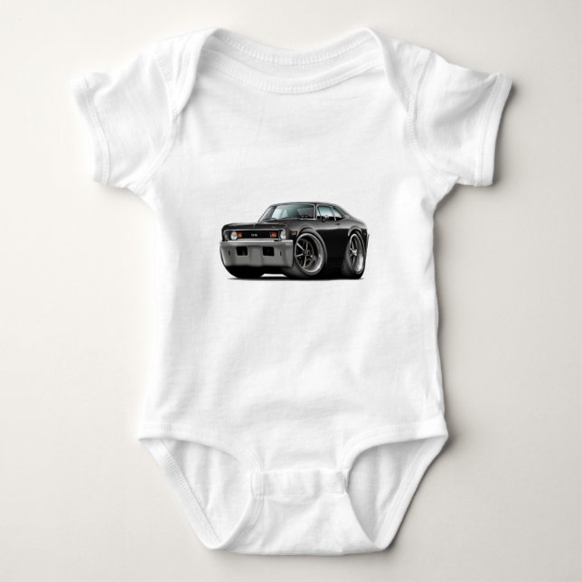 1973-74 Nova Black Car Baby Bodysuit (Front)