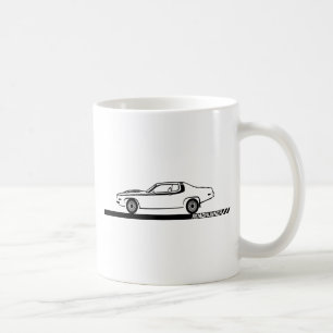 1973-74 Roadrunner Black Car Coffee Mug