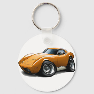 1973-76 Corvette Orange Car Key Ring