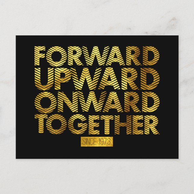 1973 Bahamas Independence Postcard Bahamian Flag (Front)