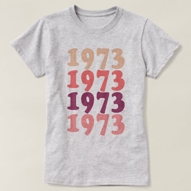 1973 Birthday Party Women's 50th Birthday Retro T-Shirt (Design Front)