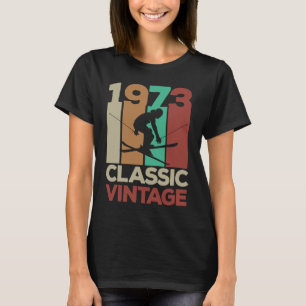 1973 Classic Vintage Skiing 50th Birthday T-Shirt