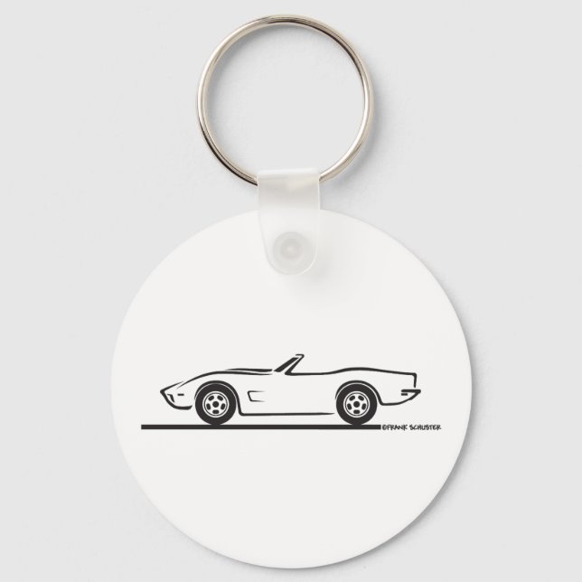 1973 Corvette Convertible Key Ring (Front)