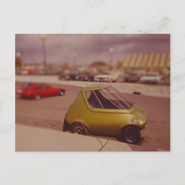 1973 Electric Car Miniature Postcard (Front)