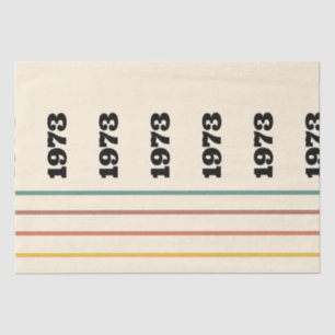 1973 Retro Vintage Poster Birthday or Reunion Tissue Paper