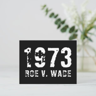1973 Roe v. Wade vintage distressed typography Postcard