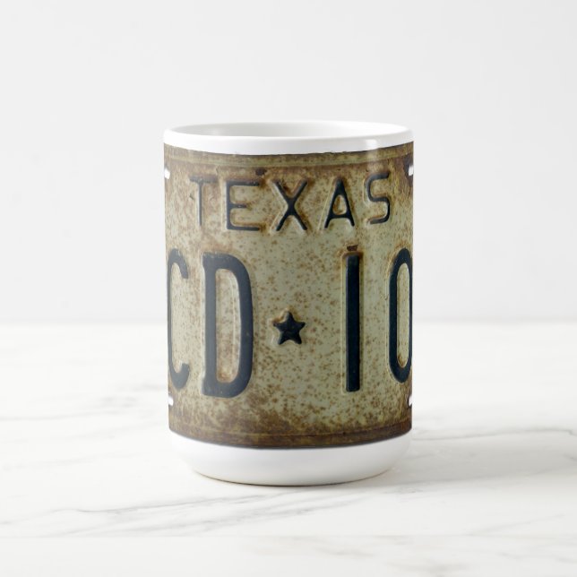 1973 Texas License Plate Mug (Center)