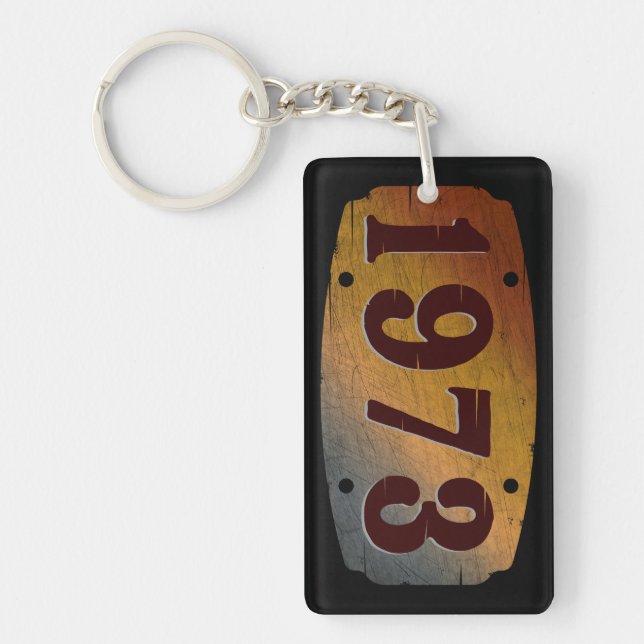 1973  VINTAGE KEY RING (Front)
