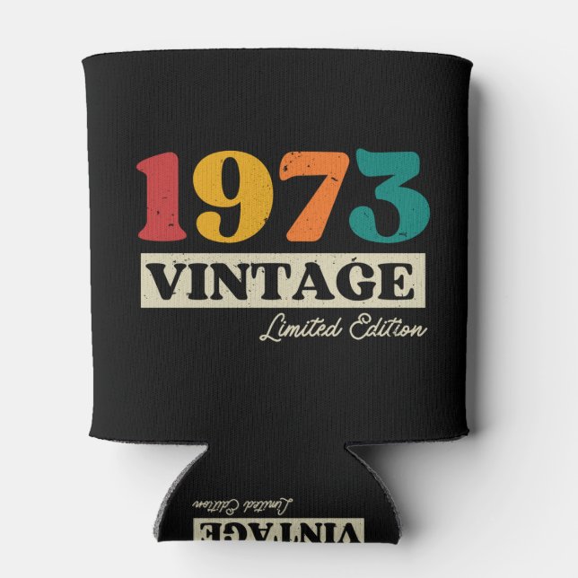 1973 Vintage Limited Edition 51st Birthday Can Cooler (Back)