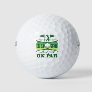 1974 50th Birthday Golf Humour Balls