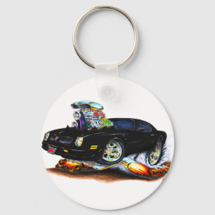 1974-76 Firebird Black Car Key Ring