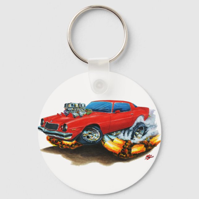 1974-78 Camaro Red Car Key Ring (Front)