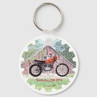 1974 Classic Motorcycle Yamaha Key Ring