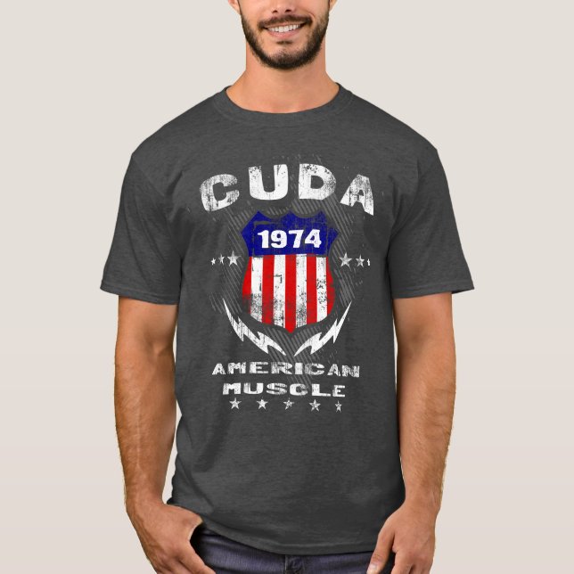 1974 Cuda American Muscle T-Shirt (Front)