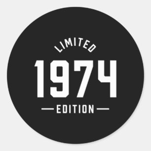 1974 Edition 49Th Classic Round Sticker