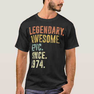 1974 Funny 48Th Birthday Idea For 48 Year Old T-Shirt
