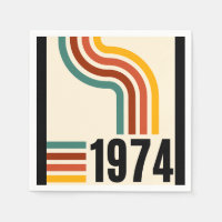 1974 Retro Vintage Poster 50th Birthday