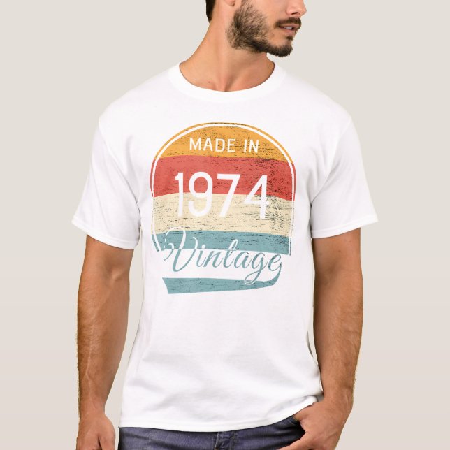 1974 Vintage Birthday T-Shirt (Front)