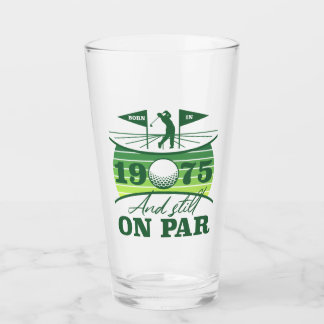 1975 50th Birthday Golf Humour Glass