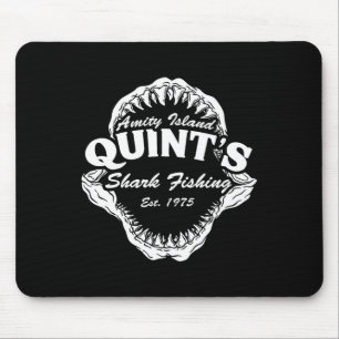 1975 Amity Island Quint's Shark Fishing Clic Retro Mouse Pad