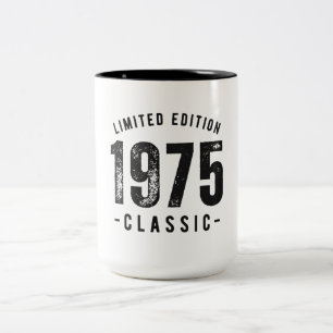 1975 Classic Birth Year Two-Tone Coffee Mug