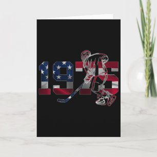 1975 Ice Hockey 50th Birthday Card
