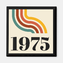 1975 Retro Stripe Vintage Poster