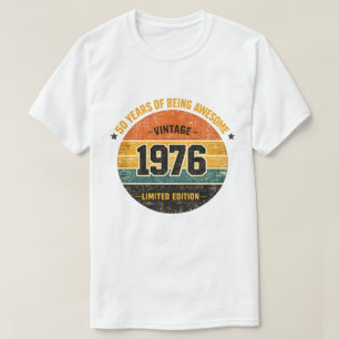 1976 50th Birthday Retro Vintage Limited Edition T-Shirt
