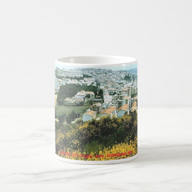 1976 Bovino Panorama, BOVINO (FG) Puglia - Ital... Magic Mug (Center)