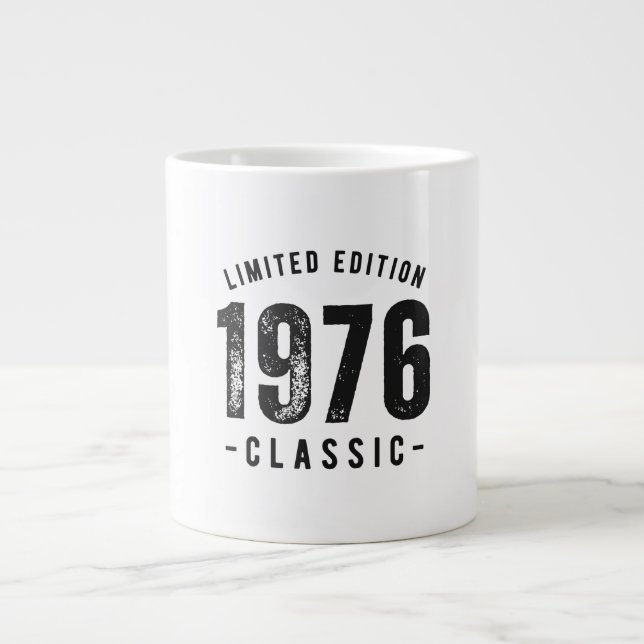 1976 Classic Birth Year Large Coffee Mug (Front)