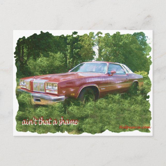 1976 Oldsmobile Cutlass Supreme Coupe. Postcard (Front)