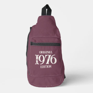 1976 Original Edition on maroon Sling Bag