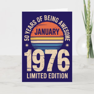 1976 Vintage 50th Birthday Limited Edition Card