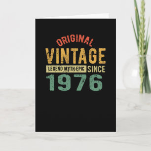 1976 Vintage Birthday Card