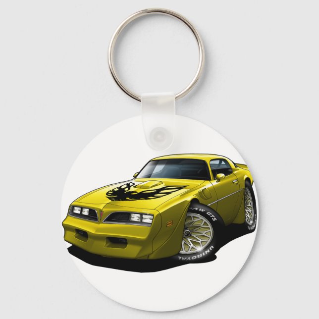 1977-78 Trans Am Yellow Key Ring (Front)