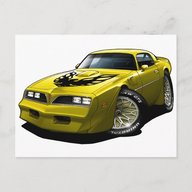 1977-78 Trans Am Yellow Postcard (Front)