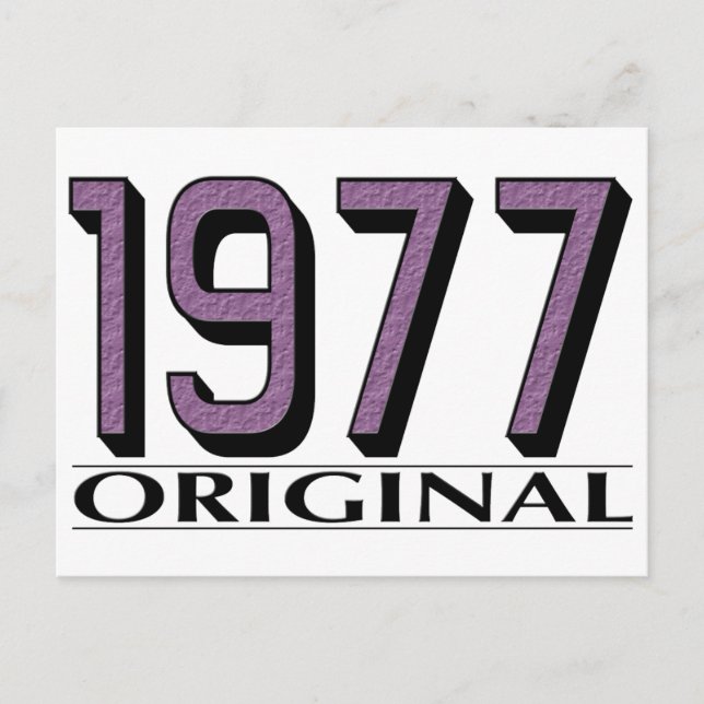 1977 Original Postcard (Front)