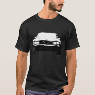 1977 Pontiac Firebird Black and White T-Shirt